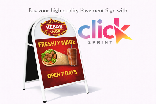 Arched Pavement Sign (Poster Insert) – 508 x 762mm