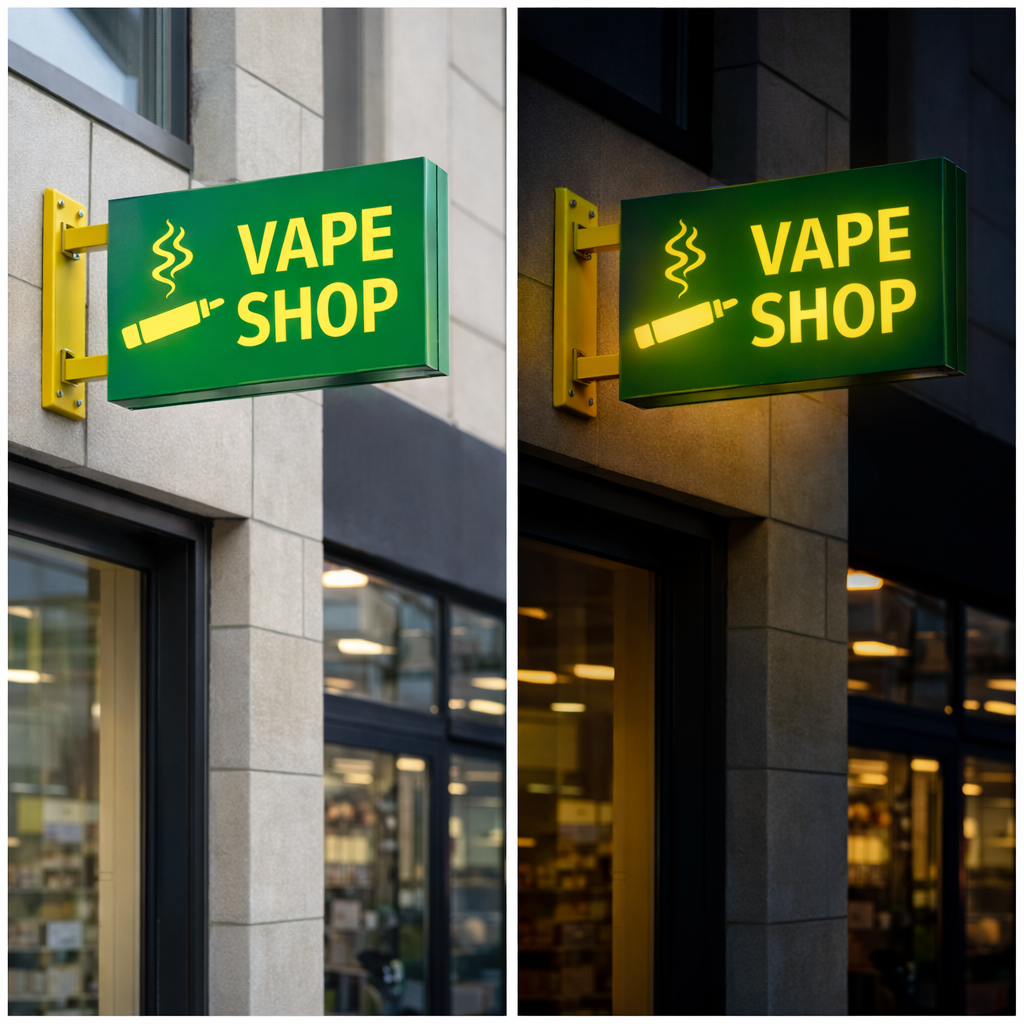 LED Projecting Sign (Illuminated) 60cm x 60cm