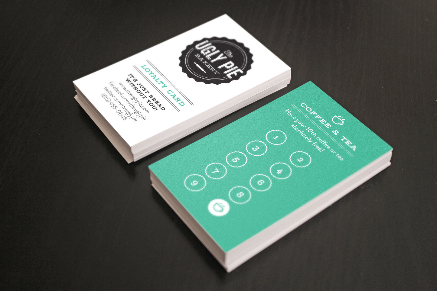 Double Sided Business Cards RECIEPT CARDS LOYALTY CARDS