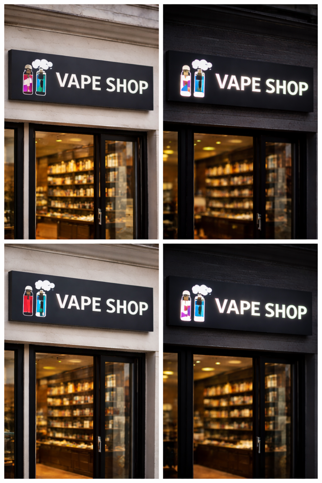 Laser Cut Aluminium Tray Sign (Illuminated)