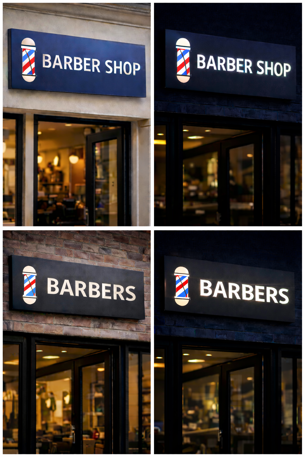 Laser Cut Aluminium Tray Sign (Illuminated)