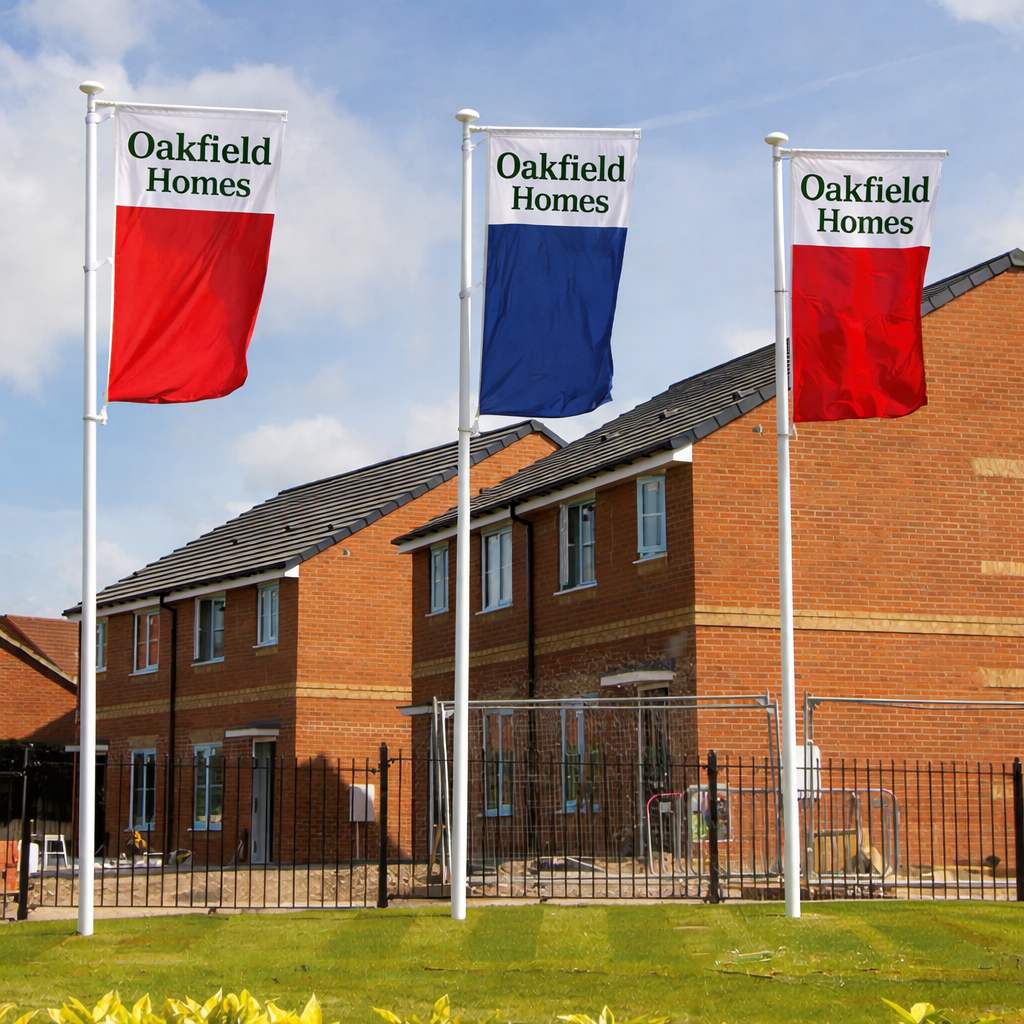 Flag and Pole Full Kit - PREMIUM 80 x 200cm