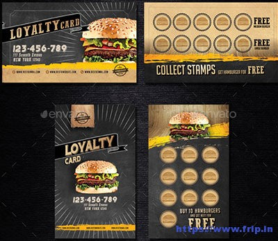 Double Sided Business Cards RECIEPT CARDS LOYALTY CARDS