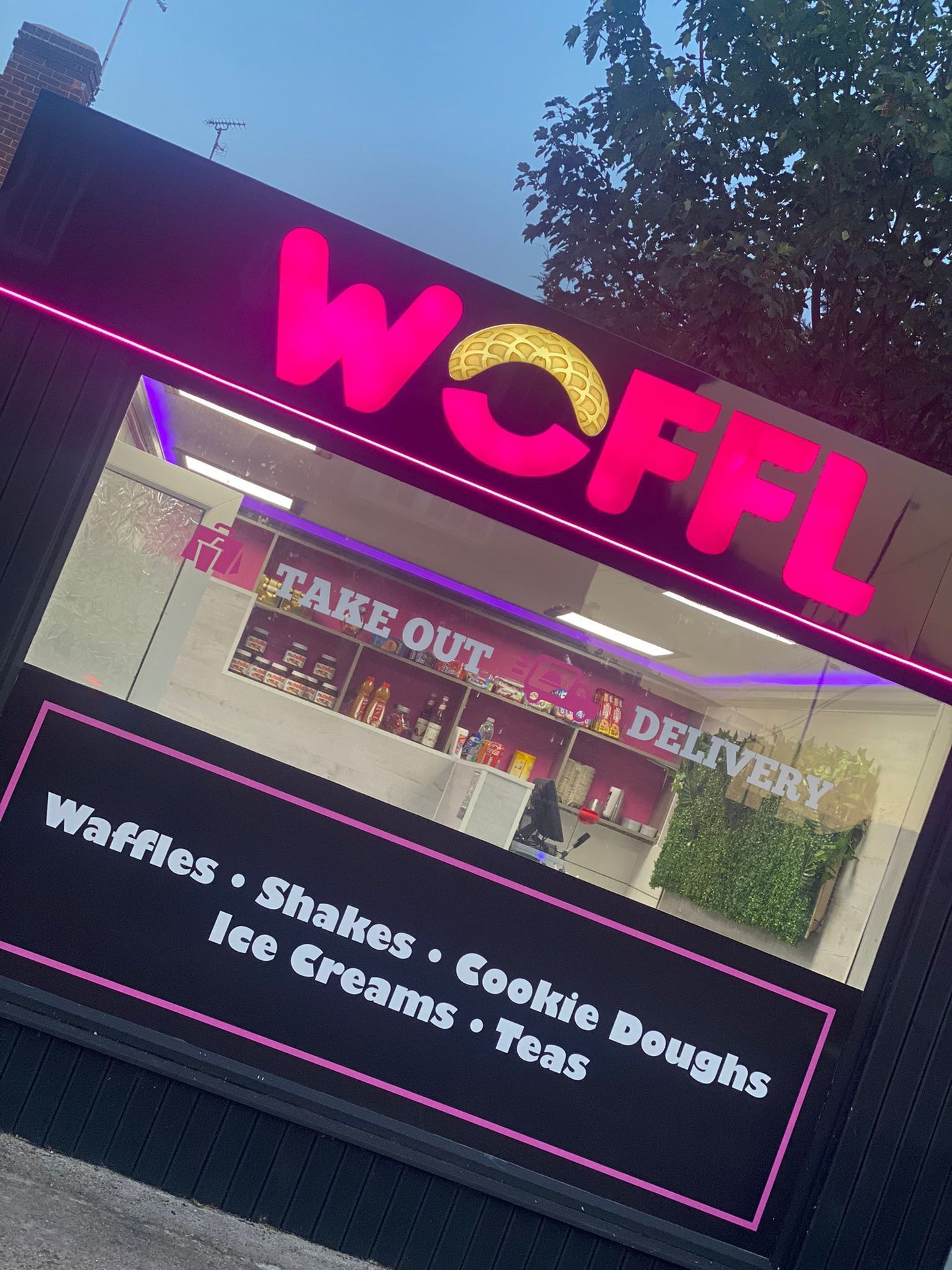 Laser Cut Aluminium Tray Sign (Illuminated)