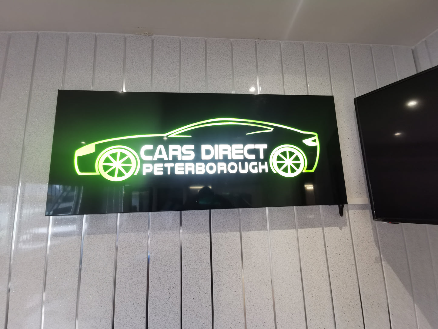 Laser Cut Aluminium Tray Sign (Illuminated)