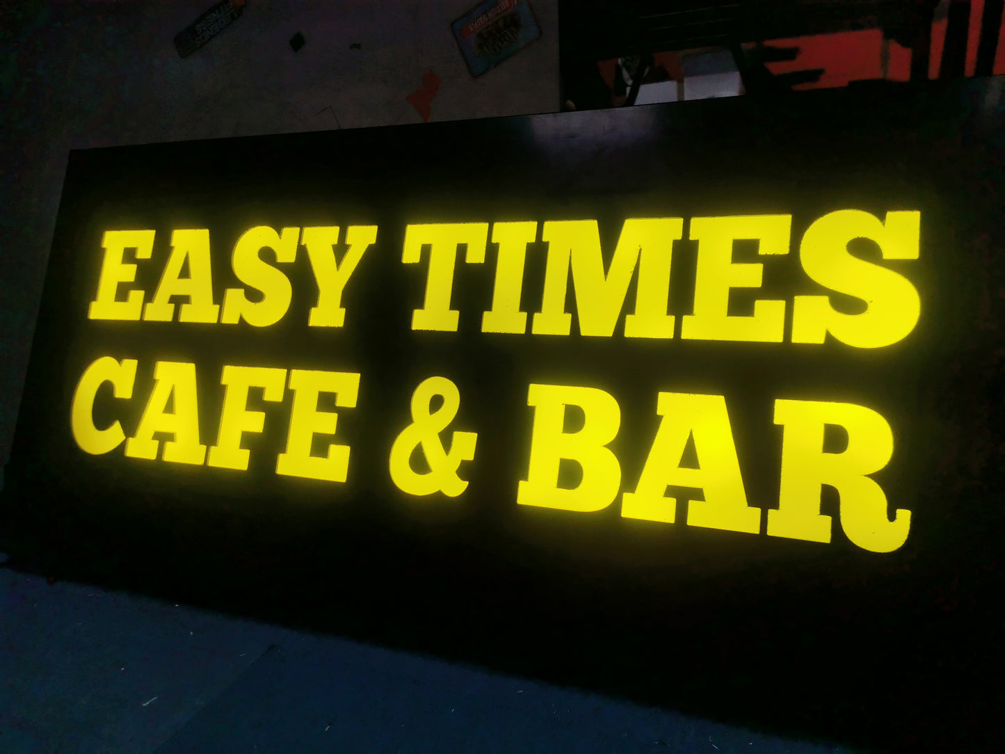 Laser Cut Aluminium Tray Sign (Illuminated)