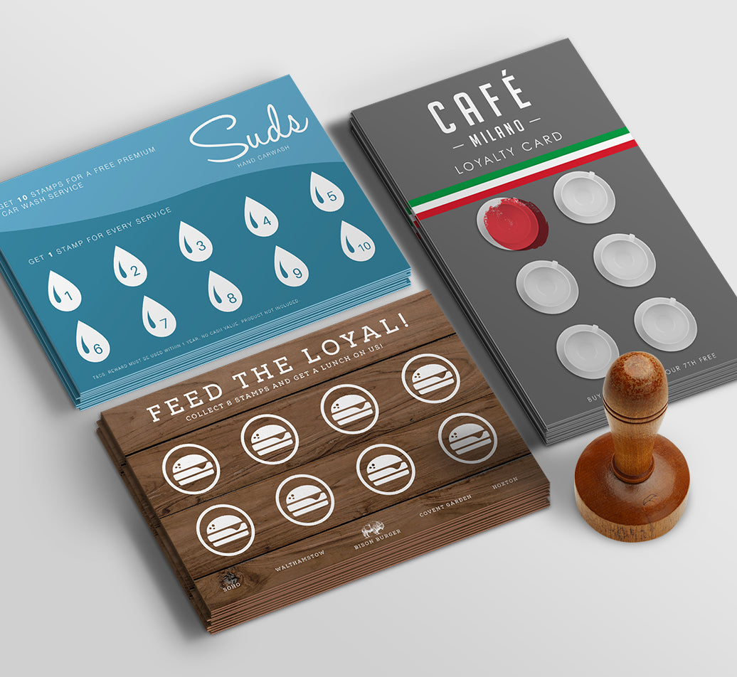 Double Sided Business Cards RECIEPT CARDS LOYALTY CARDS