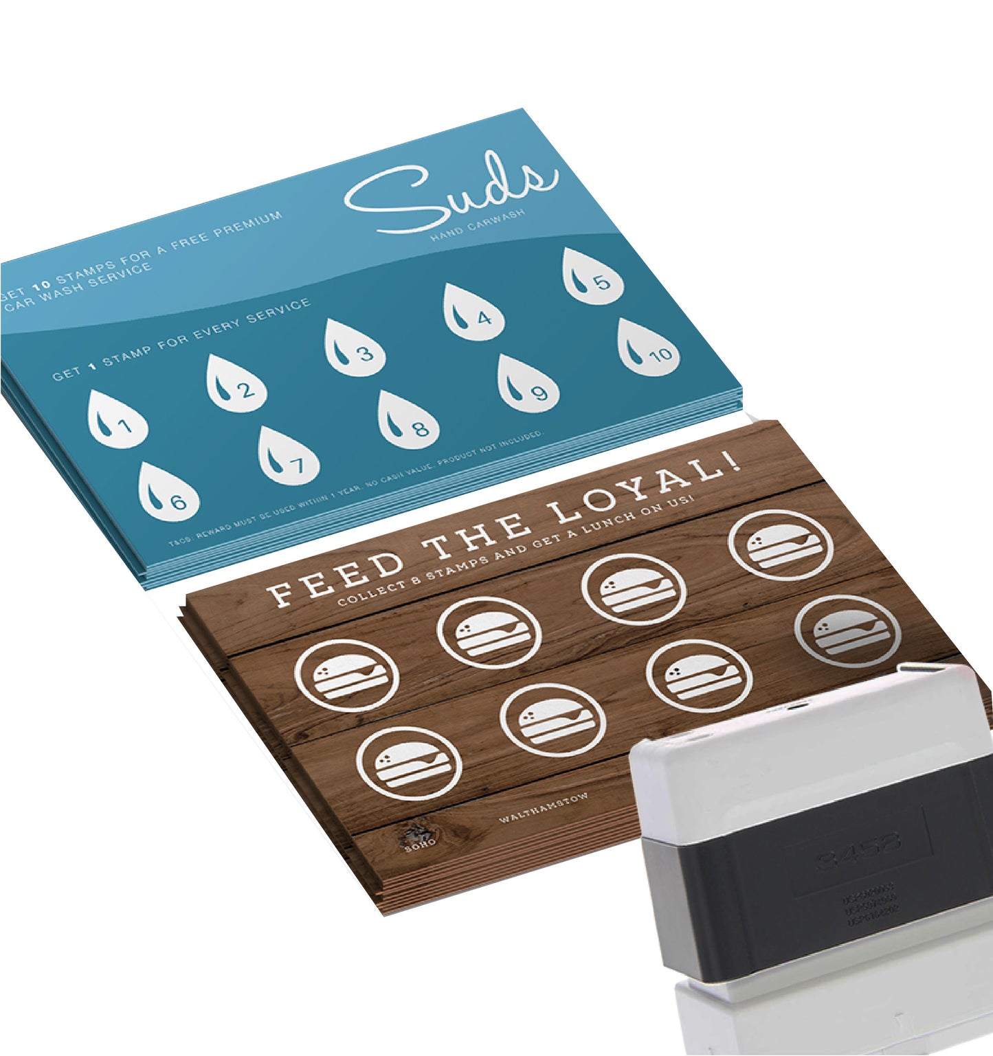Double Sided Business Cards RECIEPT CARDS LOYALTY CARDS