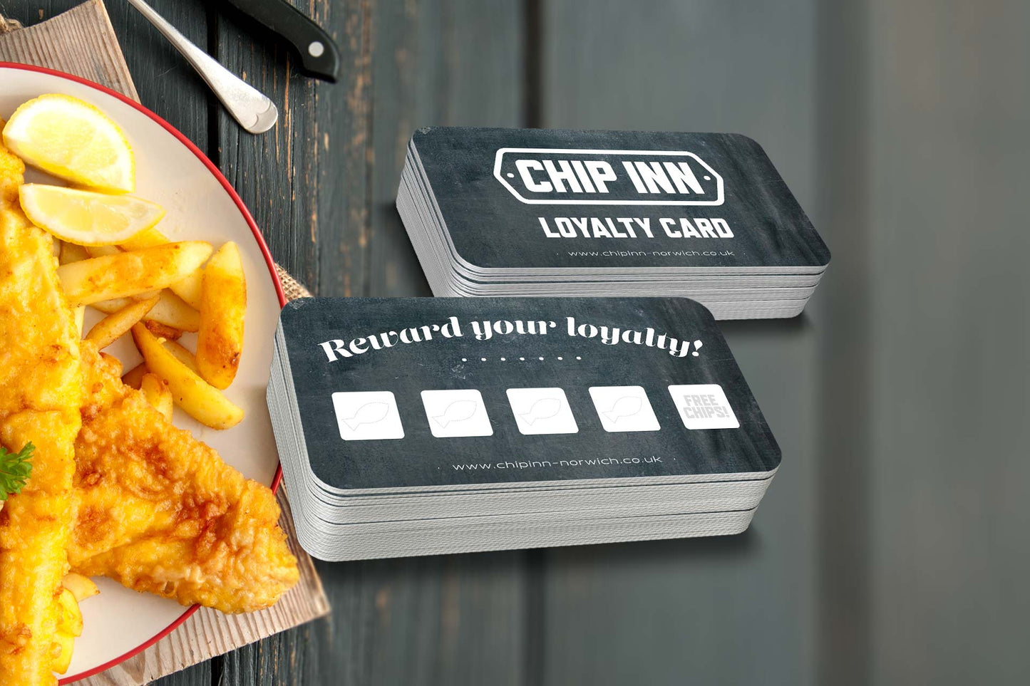Double Sided Business Cards RECIEPT CARDS LOYALTY CARDS