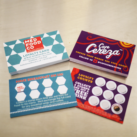 Double Sided Business Cards RECIEPT CARDS LOYALTY CARDS