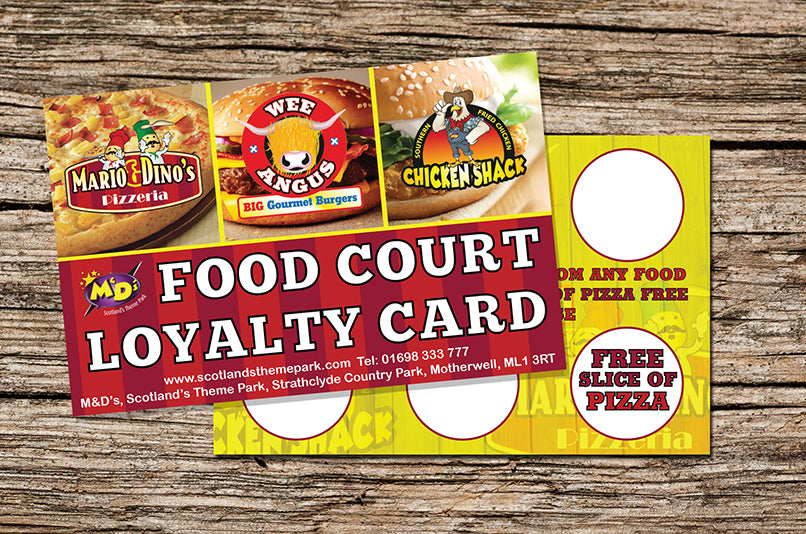 Double Sided Business Cards RECIEPT CARDS LOYALTY CARDS